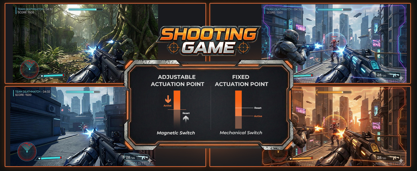 Hall Effect Magnetic Keyboard