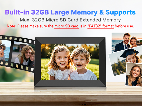 Built-in 32GB Memory