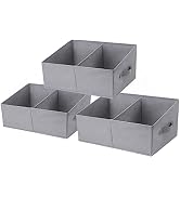 DIMJ Storage Bins, Trapezoid Storage Bins Closet Storage Baskets for Shelves Storage Box with Han...