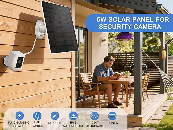 ring camera solar panel