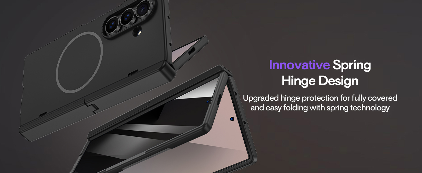 Maxdara for Z Fold 7 Magnetic Case with Kickstand