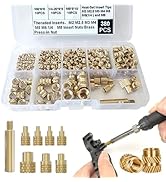 Heat Set Thread Inserts 380pcs Boxed with M2 M2.5 M3 M4 M5 M6(1/4) M8 Insert Tips for 3D Printing...