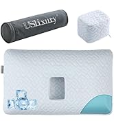 USlixury Piercing Pillow - Large Ear Piercing Pillow with Foam Plug, 4''H Ear Pilow with 5.1*3.2 ...