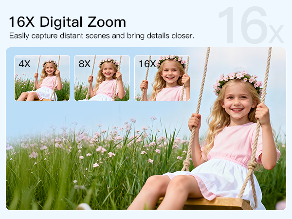 16X Digital Zoom