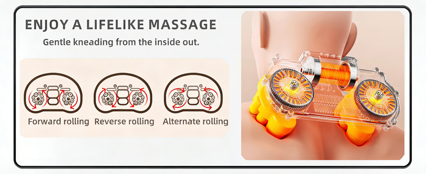 neck massage pillow rolling