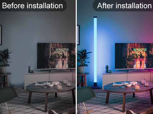 Indoor Floor Light, RGB LED Light, corner LED Light