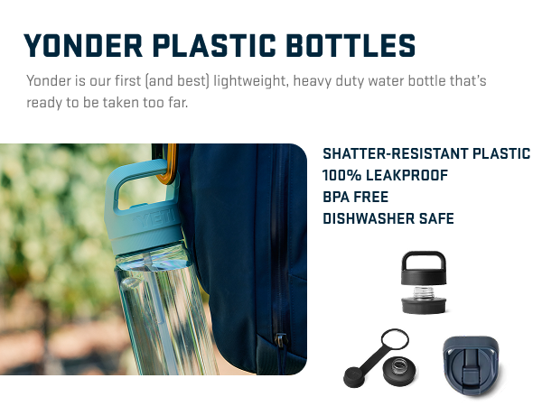 Yonder plastic water bottles