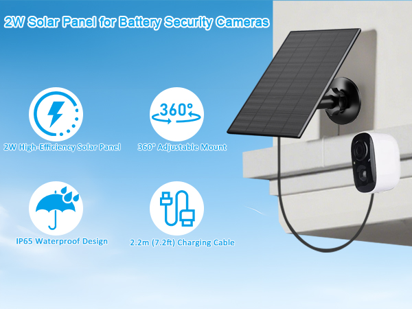 Solar Panel for Security Camera