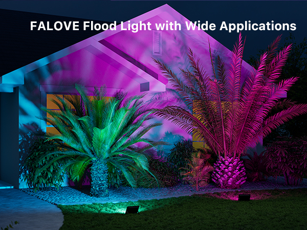 landscape color flood light