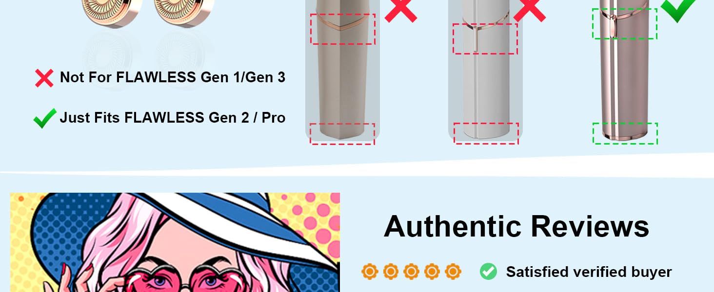 gen 2 for flawless replacement heads