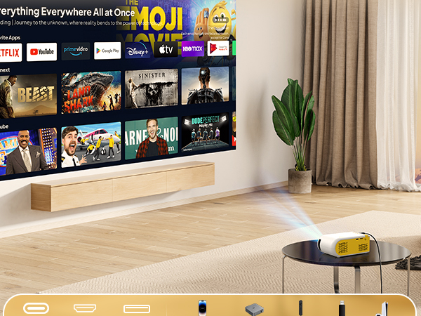 KHQ mini Projector TV Stick