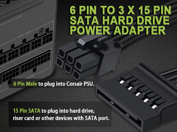 SATA Power Cable for Corsair PSUs