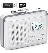Gracioso Portable Cassette Player Recorder Converter,Cassette to MP3 via SD Card, Walkman Cassett...
