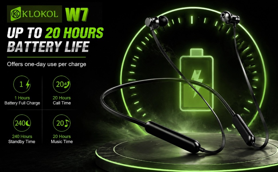 Bluetooth neckband Headphones