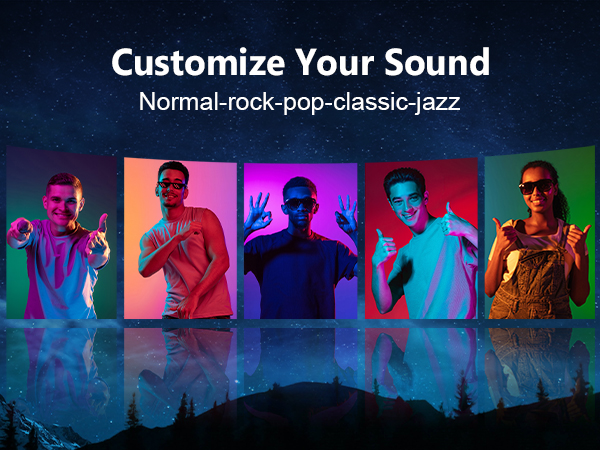 5 EQ setting to customize the sound