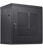 VEVOR 12U Wall Mount Network Server Cabinet, 15.5'' Deep, Server Rack Cabinet Enclosure, 200 lbs ...
