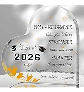 Hordely 5.9 x 5.9 Inch Acrylic Graduation Gifts for Girls Him Her, Middle High College Class of 2...