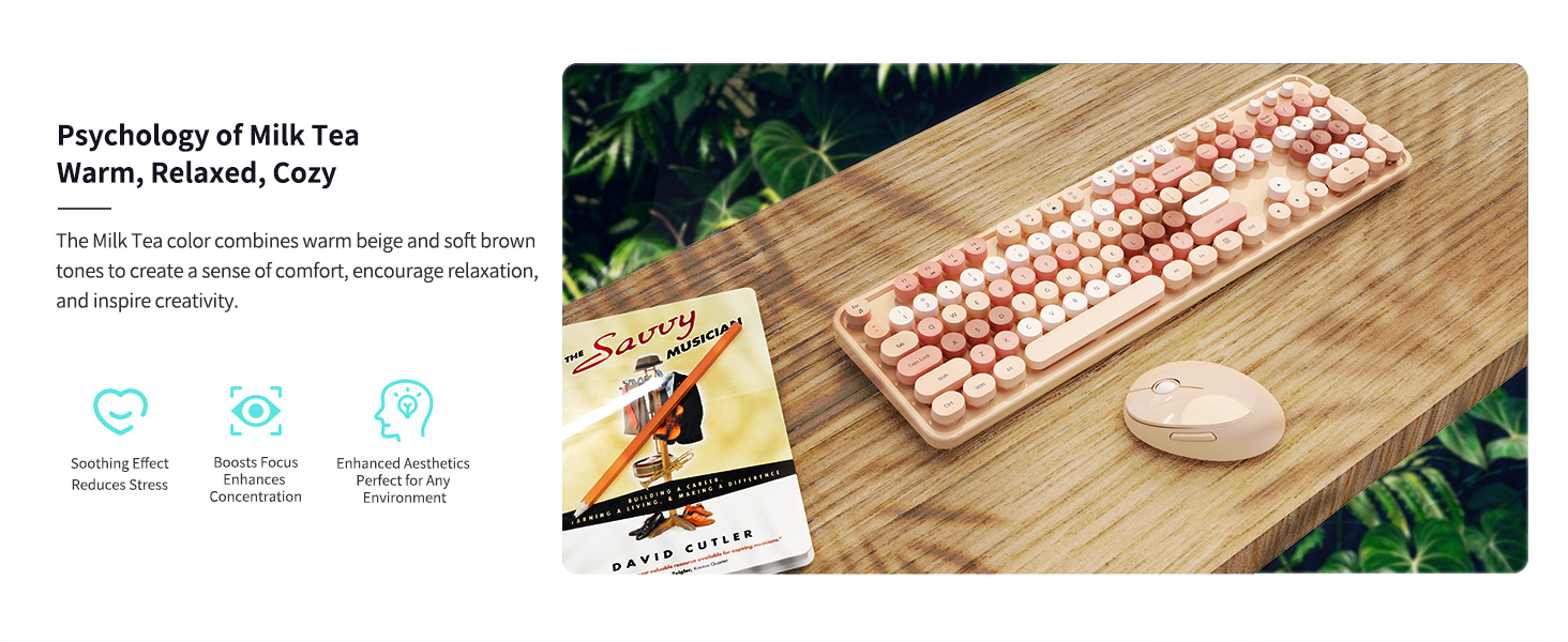 stylish wireless keyboard and mouse