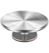 Kootek Aluminium Alloy Revolving Cake Stand 12 Inch Rotating Cake Turntable for Cake, Cupcake Dec...