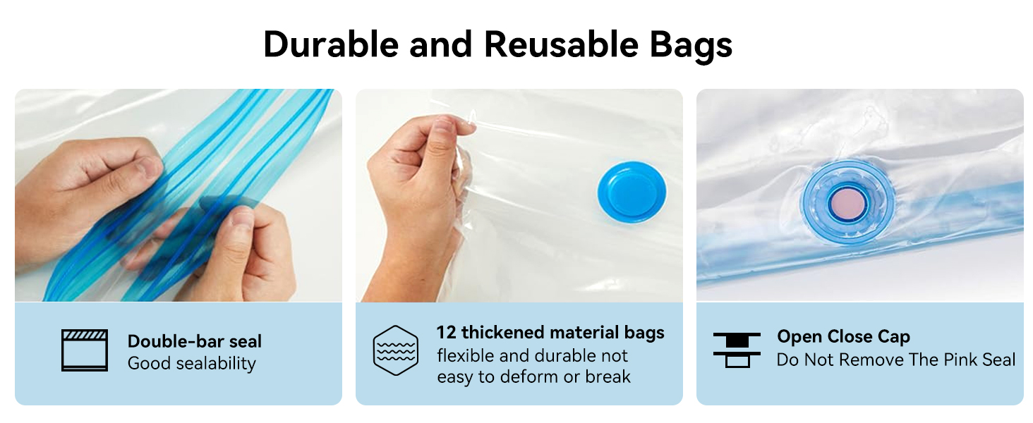 Filament Storage Kit 12 Bags 3D Printer Filament Storage Vacuum Sealed Kit for 3D Filament Storage