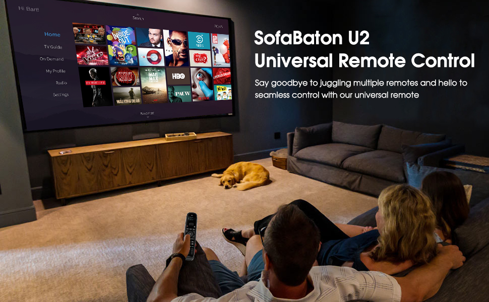 sofabaton U2 unievrsal remote control with backlight backlit 2025 version