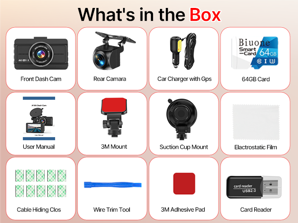 4K dash camera for cars