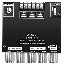 Adjustable Treble, Bass, and Subwoofer