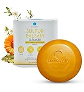 Dr. Robaina Sulfur Balsam Cleansing Bar – Face &amp; Body Soap for Oily, Acne-Prone or Itchy Skin – G...