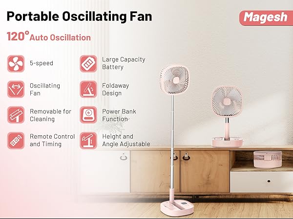 collapsible fan for traveling fold away fan folding portable fan