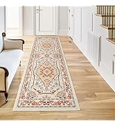ROTTOGOON Hallway Runner Rug 2'x6' Washable Vintage Distressed Area Rug Laundry Rug with Rubber B...