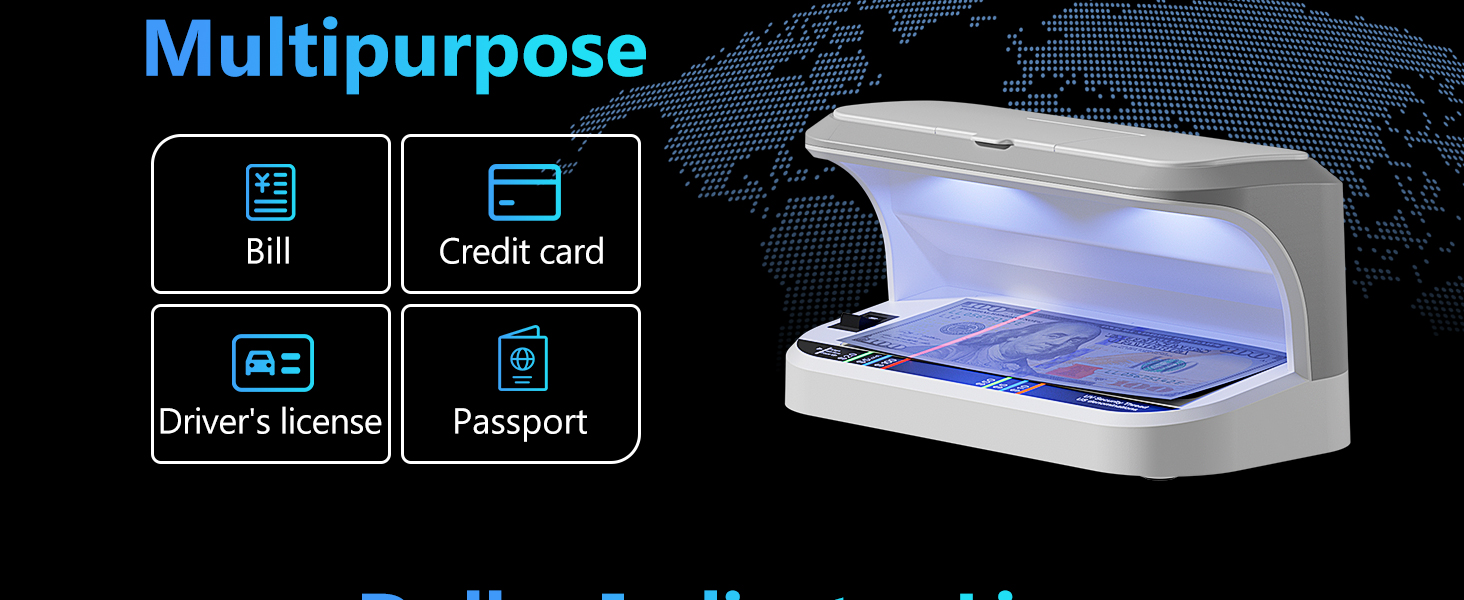 counterfeit money detector light