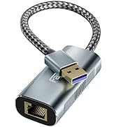 2.5G USB to Ethernet Adapter, Fairikabe USB 3.0 to RJ45 Gigabit LAN Network Adapter for Nintendo ...