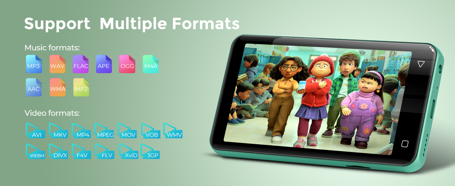 mp3 player with bluetooth for kids