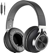 COOSII AC01 Over Ear Wired Headphones with Microphone, Corded Noise Isolating Stereo Headsets for...