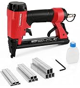 WORKPRO Pneumatic 20 Gauge Staple Gun, T50 Upholstery Stapler with 1260pcs Staples 1/4”to 5/8”, R...