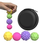 Large Magnetic Sensory Fidget Ball Toy, 4Pcs Silicone Sensory Stress Relief Toys for Adults, Teen...