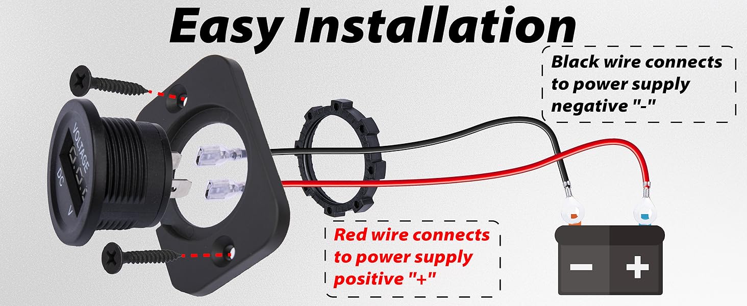 Car Battery Voltage Meter