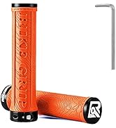 ROCKBROS Bike Handlebar Grips Double Lock-on MTB Bicycle Handle Bar Grips Ergonomic Non-Slip Rubb...