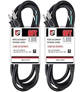 EP 2 Pack 6 ft 14/3C SJTW Appliance and Power Tool Cord, 14 Gauge 3 Prong Heavy Duty Replacement ...