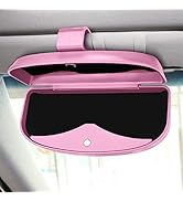 MOSISO Car Visor Sunglasses Case, Universal Automotive ABS Eyeglasses Holder Protective Box Clip ...