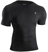 Runhit Short Sleeve Compression Shirts for Men, Quick Dry Cool Men's Compression T-Shirt, Athleti...