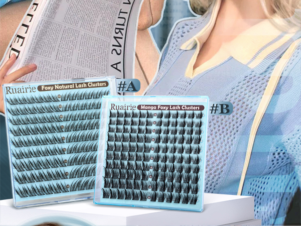 fox eye lash clusters