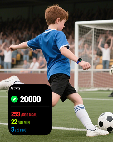 Smart Watch for Kids, 1.83" Fitness Tracker Watch, IP68 Waterproof Pedometer, Step Counter