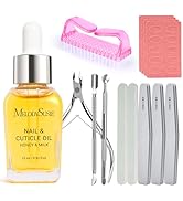 MelodySusie 14PCS Manicure Tools Kit Nail Care Kit with,Nail file,Cuticle Trimmer and Pusher,Mini...