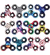 12 Pack Fidget Spinner Bulk Easter Egg Filler Stuffer Gift for Kid Adult, Metal Tri-Spinner Fidge...