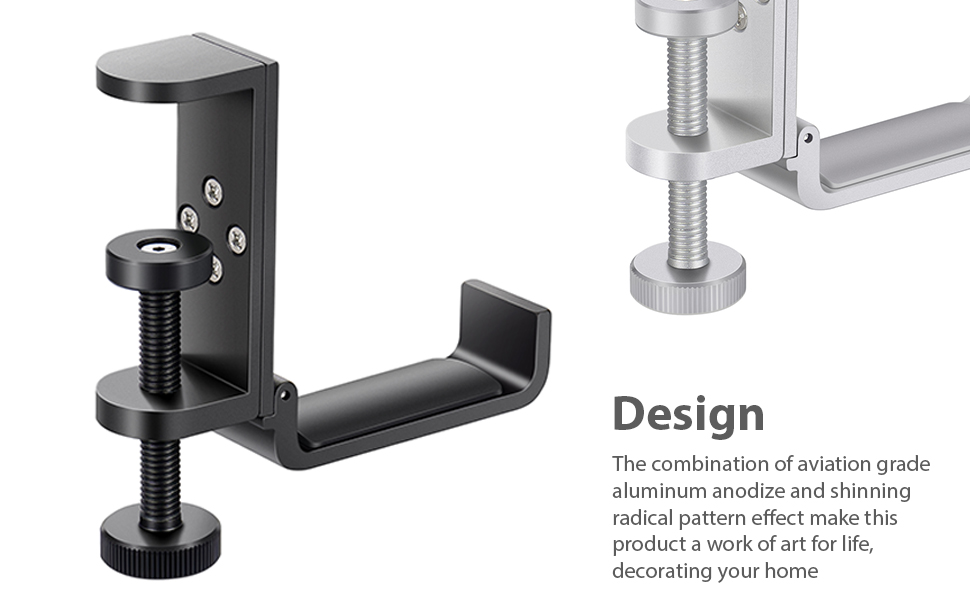 headphone hook under desk