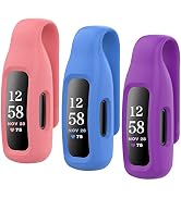HSWAI 3-Pack Clips Replacement for Fitbit Inspire 2/Fitbit Inspire 3, Soft Comfortable Silicone C...