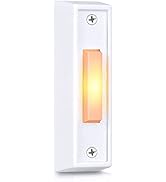 Saillong Lighted Doorbell Button, Wired Door Bell Push Buttons LED Door Chime, Wall Mounted Doorb...
