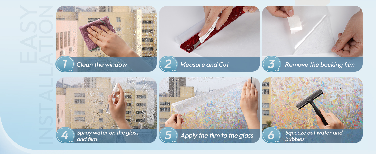 removable window film for glass