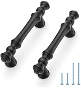 JOY DECOR 10 Pack 3 Inch Matte Black Kitchen Cabinet Handles, Zinc Black Kitchen Cabinet Pulls, K...